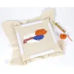 Čtvercový plastový rám DMC, 28 x 28 cm