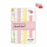 Sada designového papíru "Sweet Girl" A4, 250 g, 8 listů, jednostranný, lesklý, ROSA Talent