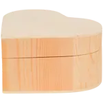 Dřevěná úložná dóza Srdce 