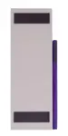 Magnetický blok s tužkou 7,5 x 24 cm levandule