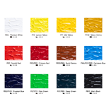 Sada akrylových barev Meeden 12x22ml základní odstíny