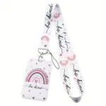 Šňůrka na krk s karabinou a poutkem, pouzdro na kartu be kind