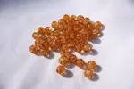 Korálek práskaný kulička 8mm oranžová