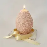 Silikonová forma na výrobu svíčky – vejce s květinovým vzorem