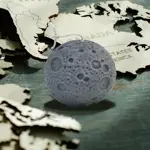 Silikonová forma s motivem Měsíce – 6 × 5,7 cm