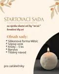 Sada na výrobu vlastní svíčky „Měsíc“ – kreativní DIY set