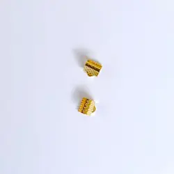 Plochá zamačkávací koncovka 8mm zlatá