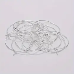 Náušnicové kruhy 35 mm stribro tenke 