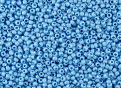 Rokajlové korálky - Round 11/0 :  Opaque-Rainbow Blue Turquoise TR-11-403