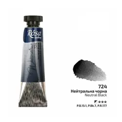 Akvarelová barva Rosa Gallery 10 ml – 724 neutral black