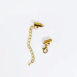 Koncovka zásuvná se zapínáním, zlato, 10mm