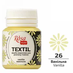Barva na textil Rosa 20ml  26 Vanilla