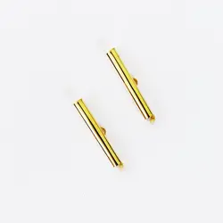 Koncovka zásuvná, zlatá, 29 mm