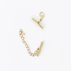 Koncovka zásuvná se zapínáním, ružove zlato, 20mm