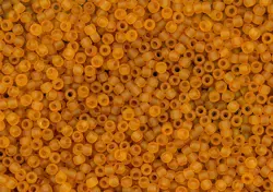 Rokajlové korálky - Round 15/0 : Transparent-Frosted Dk Topaz TR-15-2CF