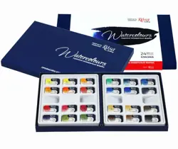 Sada akvarelových barev Rosa 24ks v papírovém obalu