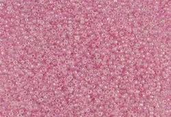 Rokajlové korálky Toho  - Round 15/0 : Transparent-Rainbow Ballerina Pink TR-11-171D