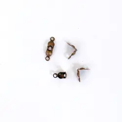 Kalota s očkem 4mm bronzova