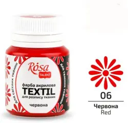 Barva na textil Rosa 20ml 06 Red 