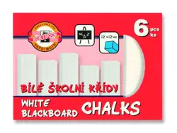 Křídy školní bílé 6ks