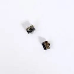 Koncovka plochá  zamačkávací  8mm platina 