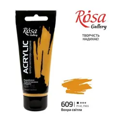 Akrylová barva Rosa Gallery 60 ml –  609 light ochre