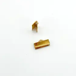 Plochá zamačkávací koncovka 16mm růžove zlato