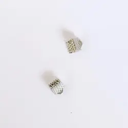 Koncovka plochá  zamačkávací  6mm stribro 