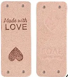 Štítek Made with love kůže