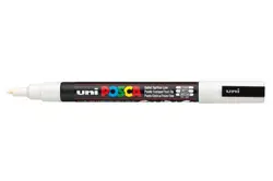Akrylový fix Uni Posca PC-3M 0,9–1,3 mm – 01 bílá
