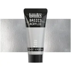 Akrylová barva Liquitex Basics 22 ml –  236 silver