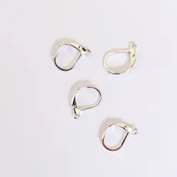 Ocelové náušnicové zapínání uzavřené - dámský patent barva  stříbrná