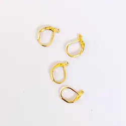 Ocelové náušnicové zapínání uzavřené - dámský patent barva zlatá