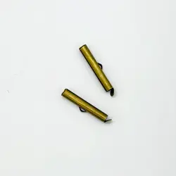 Koncovka zásuvná , starozlatá, 25mm