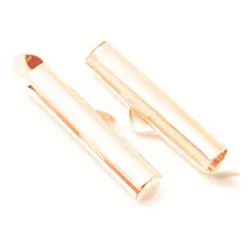 Koncovka zásuvná , ružove zlato, 25mm