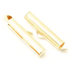 Koncovka zásuvná , zlatá, 25mm