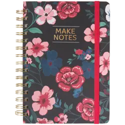 Poznámkový blok s gumičkou listečky