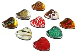 Sada magnetů (9 ks) srdce green