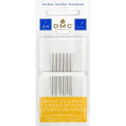 Vyšívací jehly DMC s tupou špičkou Velikost: No. 24