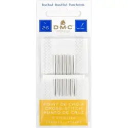 Vyšívací jehly DMC s tupou špičkou Velikost: No. 26