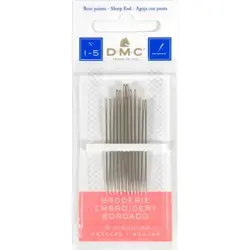 Vyšívací jehly DMC s ostrou špičkou 5-10