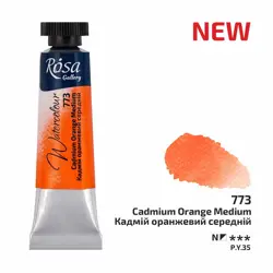 Akvarelová barva Rosa Gallery 10 ml – 773 Cadmium Orange Medium