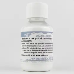 Medium a lesklý lak pro akrylové barvy Renesans 