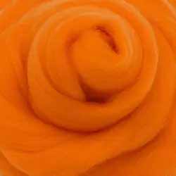 Ovčí vlna barevná 100g – oranžová 5