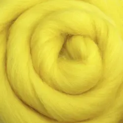 Ovčí vlna barevná 100g – žlutá 2