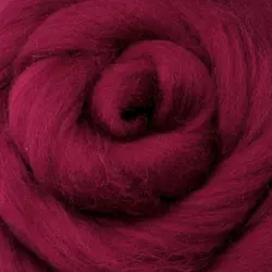 Ovčí vlna barevná 100g – bordó 10