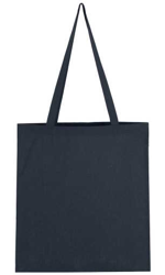 Bavlněná taška s dlouhým uchem tmavě modrá / dark blue38x42cm