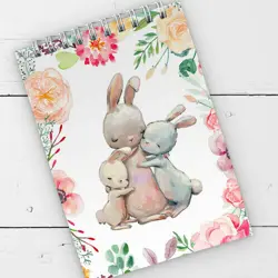 Blok kroužková vazba A6 Zajíčci