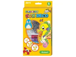 Barvy na sklo sada 6 barev 10,5 ml + 6 sklíček ZVÍŘÁTKA