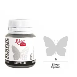 Akrylová barva Rosa Decor 20 ml –256 Silver